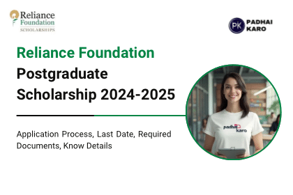 Reliance Foundation Postgraduate Scholarships 2024-25