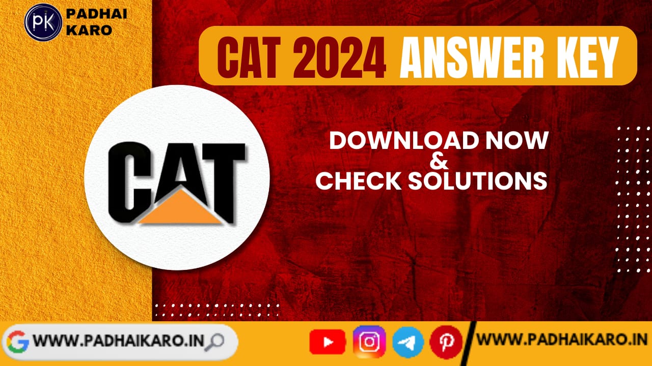 CAT Exam Answer key 2024